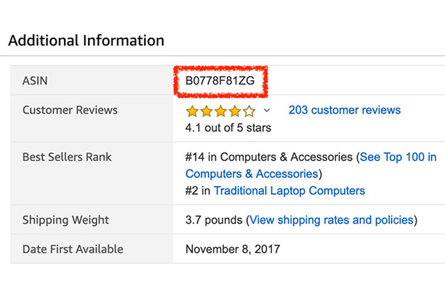 How To Find An ASIN Number On Amazon