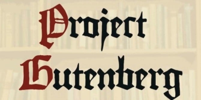 Project Gutenberg for free ebooks