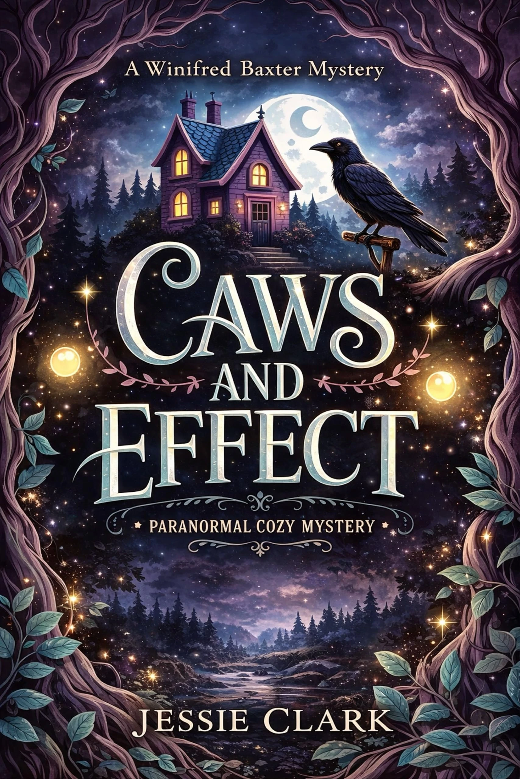 Caws and Effect: a paranormal cozy mystery about a skeptic, a crow, and a body on the dock. (The Winifred Baxter Cozy Mysteries Book 1)