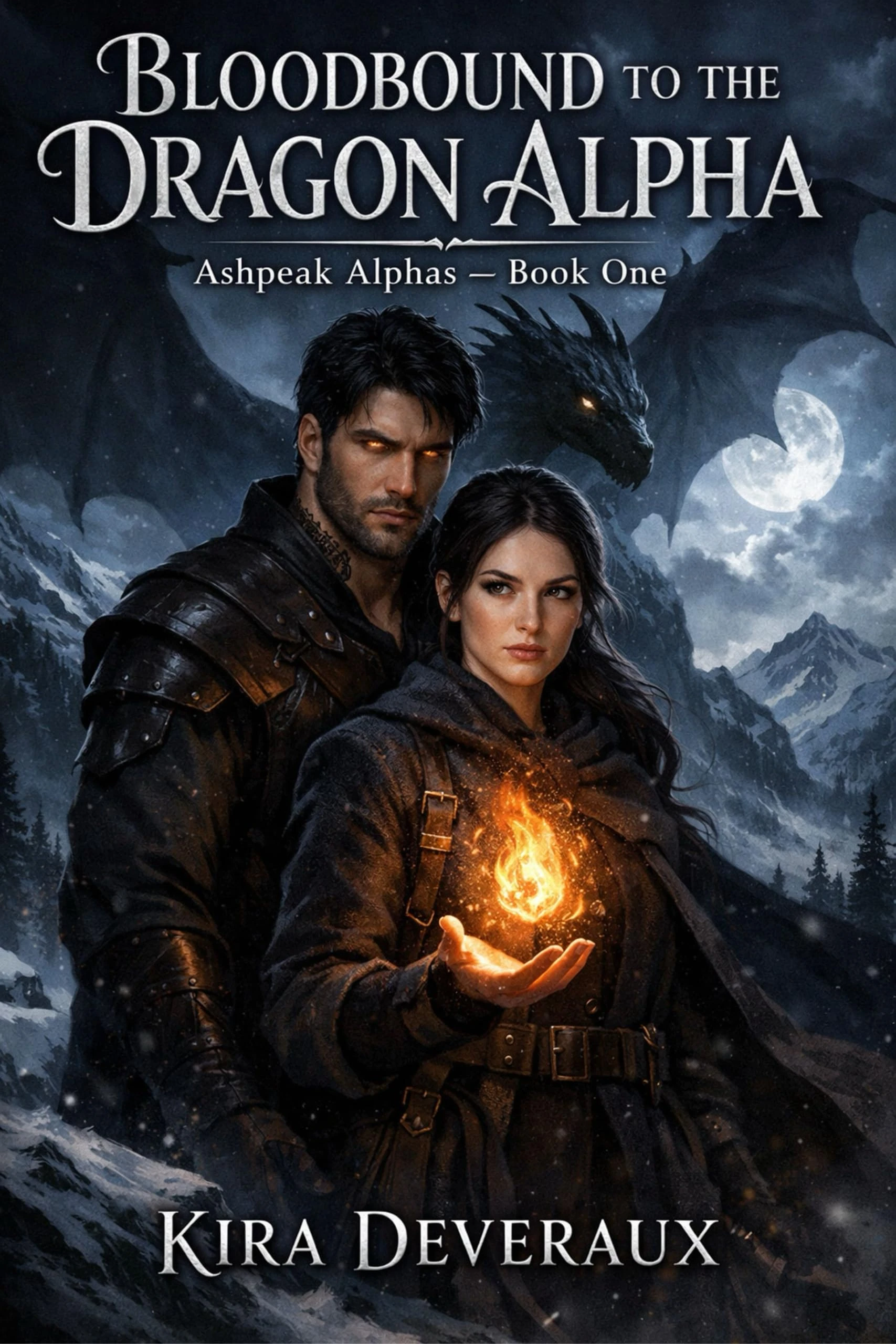 Bloodbound to the Dragon Alpha: A wounded dragon. A reluctant healer. A bond written in blood and fire. (The Ashpeak Alphas Book 1)