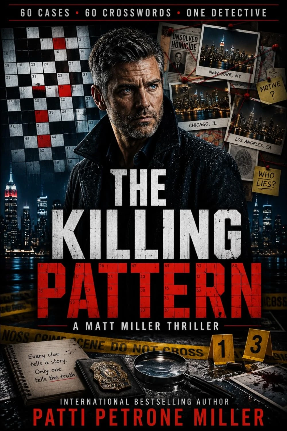 The Killing Pattern Crime Thriller Crossword Puzzle Book: With puzzle solving Mysteries