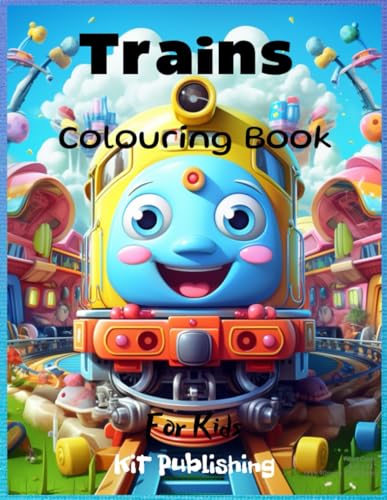 Trains Colouring Book For Kids KiT Publishing: All Aboard! Fun Train Adventures for Young Artists