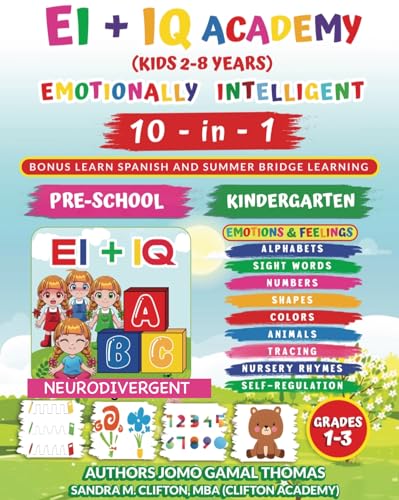 EQ + IQ Academy: 10 in 1 Preschool, Kindergarten W... - CraveBooks