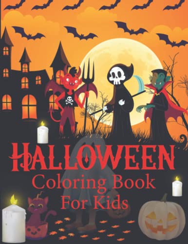 Halloween Coloring and Activity Book for kids. Dot to Dot, Crosswords, Mazes, Sudoku, Coloring Pages