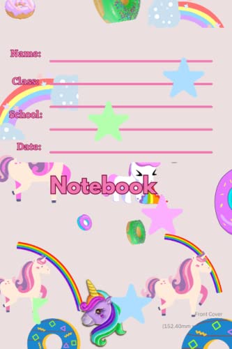 notebook: Unicorn and donut design