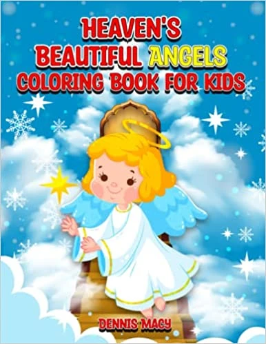 Heaven’s Beautiful Angels Coloring Book for Kids - CraveBooks