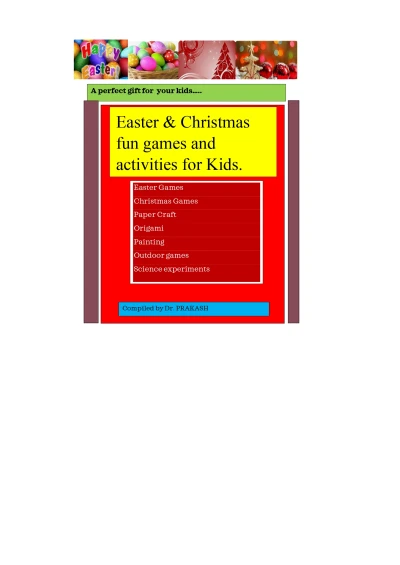 Easter and Christmas fun games for kids