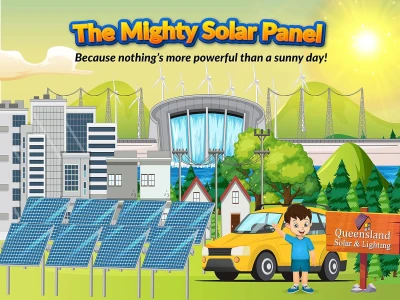 The Mighty Solar Panel Because Nothing's More Powerful than a Sunny Day!