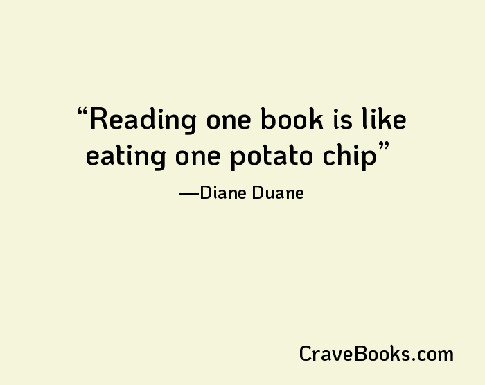 Reading one book is like eating one potato chip