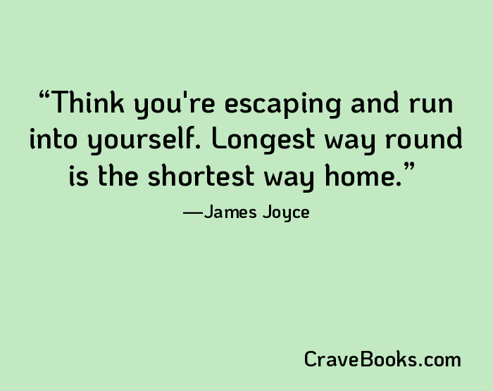 Think you're escaping and run into yourself. Longest way round is the shortest way home.