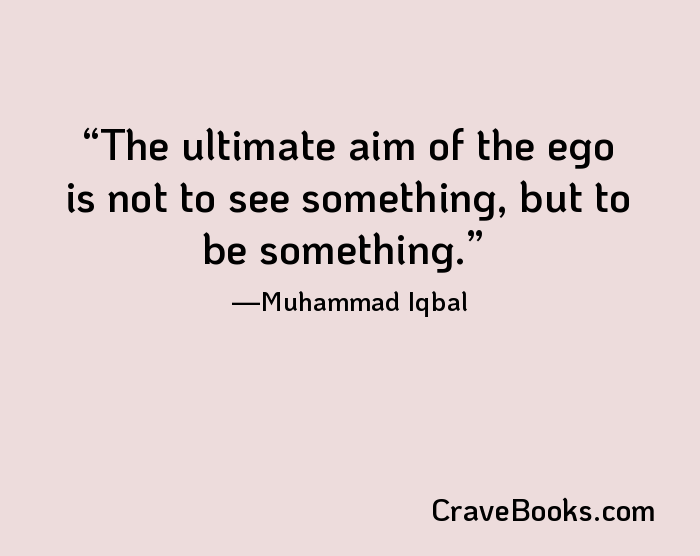 The ultimate aim of the ego is not to see something, but to be something.