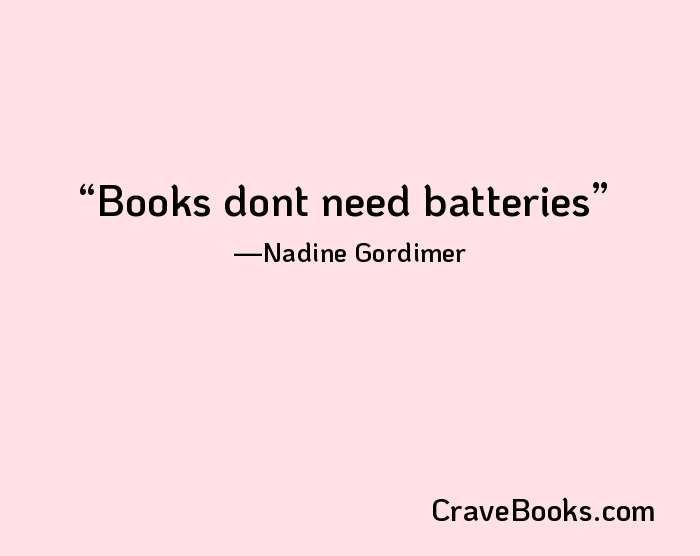 Books dont need batteries