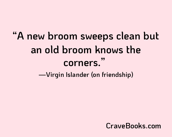 A new broom sweeps clean but an old broom knows the corners.