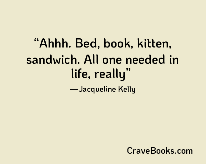 Ahhh. Bed, book, kitten, sandwich. All one needed in life, really