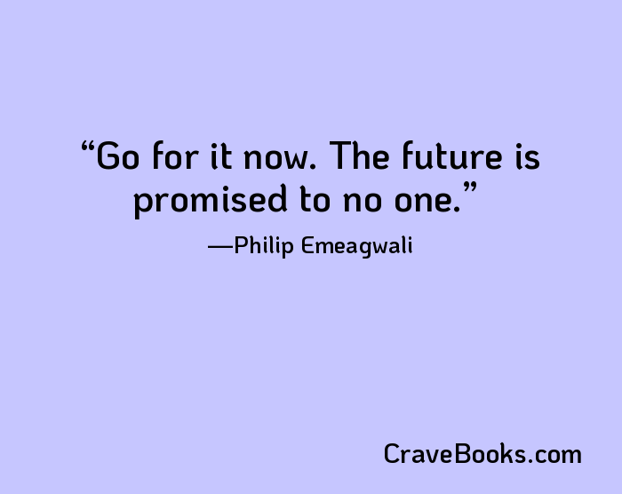 Go for it now. The future is promised to no one.