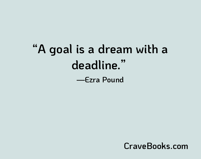 A goal is a dream with a deadline.