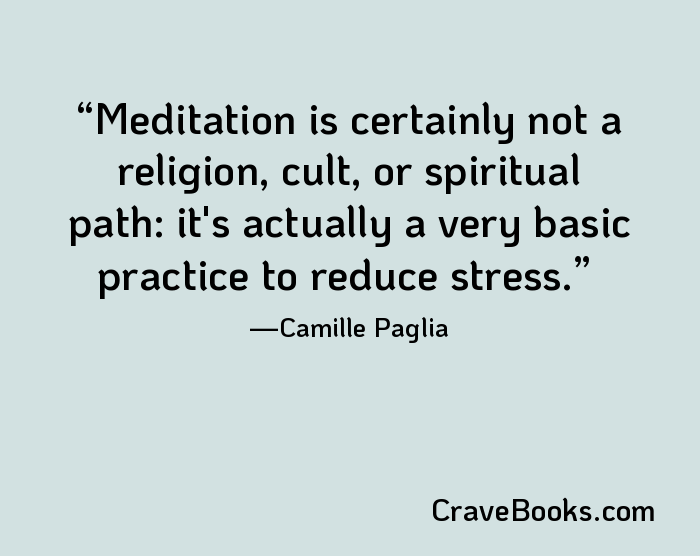 Meditation is certainly not a religion, cult, or spiritual path: it's actually a very basic practice to reduce stress.