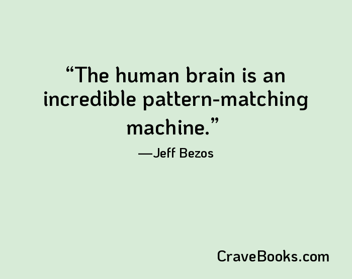 The human brain is an incredible pattern-matching machine.